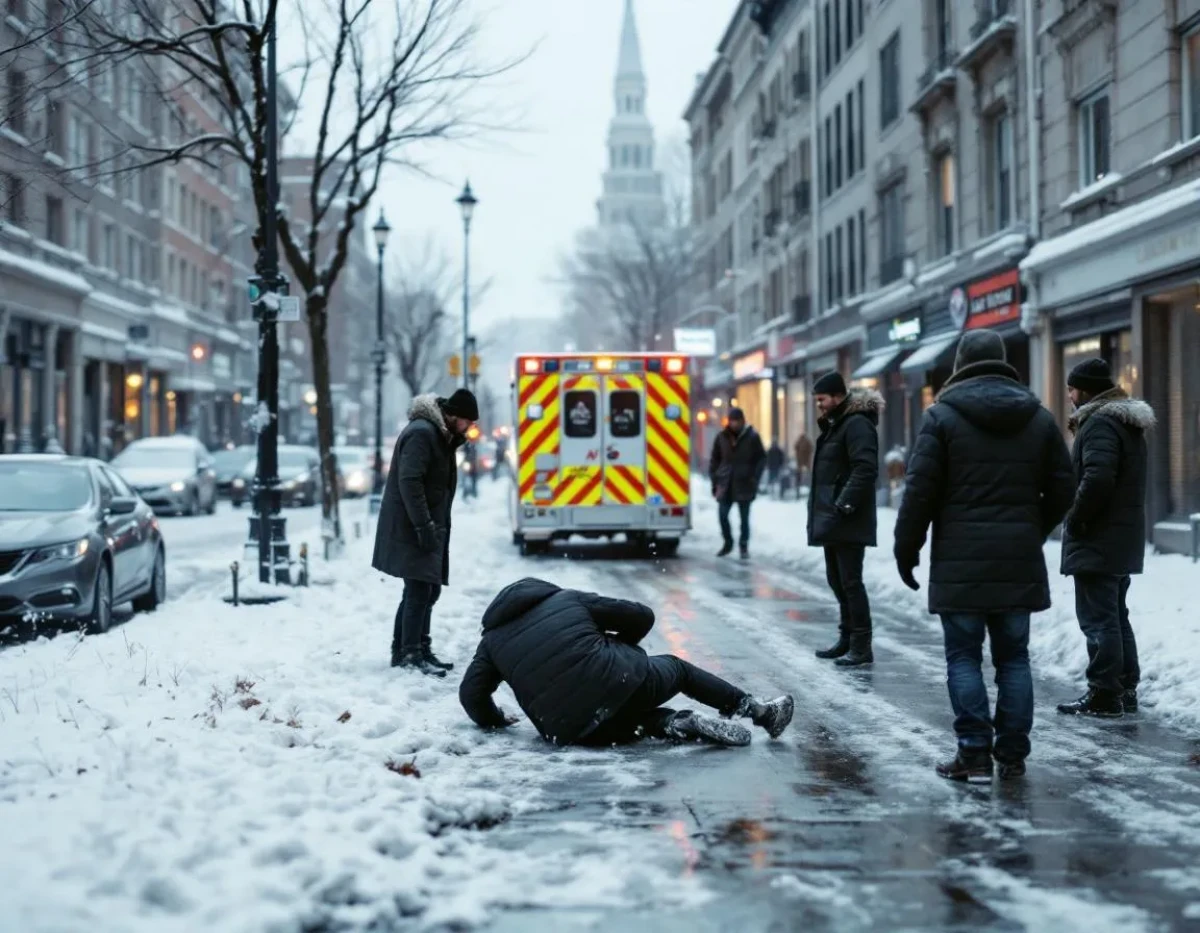 La responsabilité civile en cas de chute sur un trottoir verglacé: droits et recours des victimes
